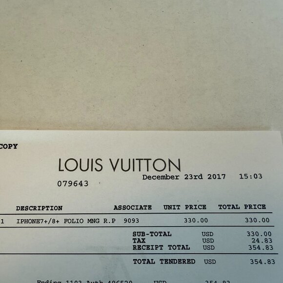 Authentic Louis Vuitton Monogram iPhone 7/8 Phone Case Brown Pink M63401 - Picture 7 of 7